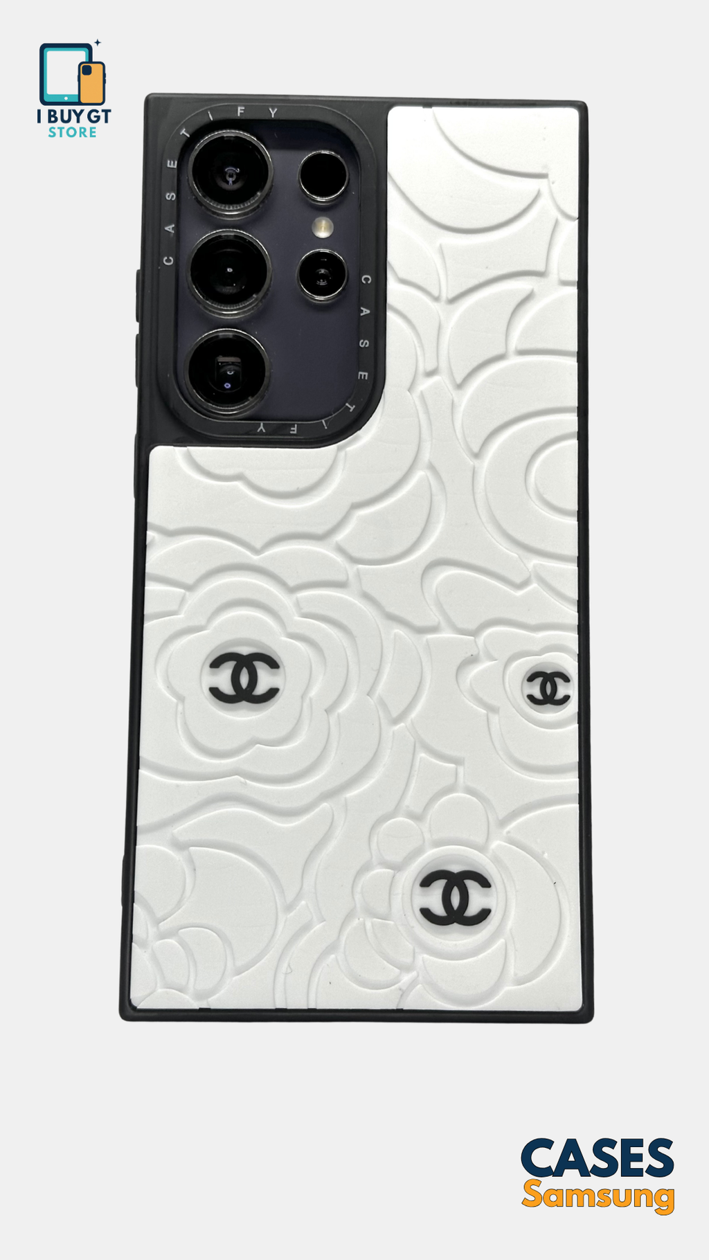 Estuche 3D Relieve —  Chanel | Blanco Premium Edition