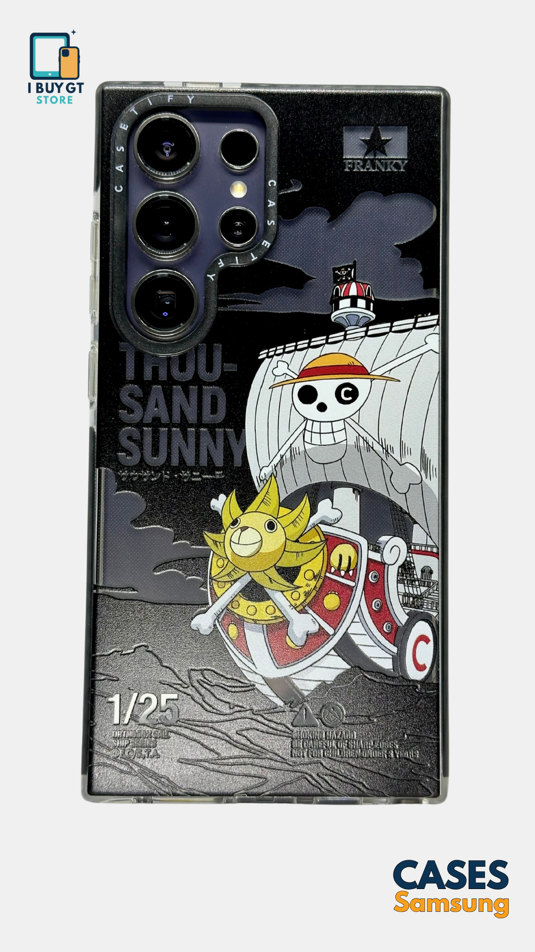 Going Merry de One Piece Samsung Ultra 3d de relieve