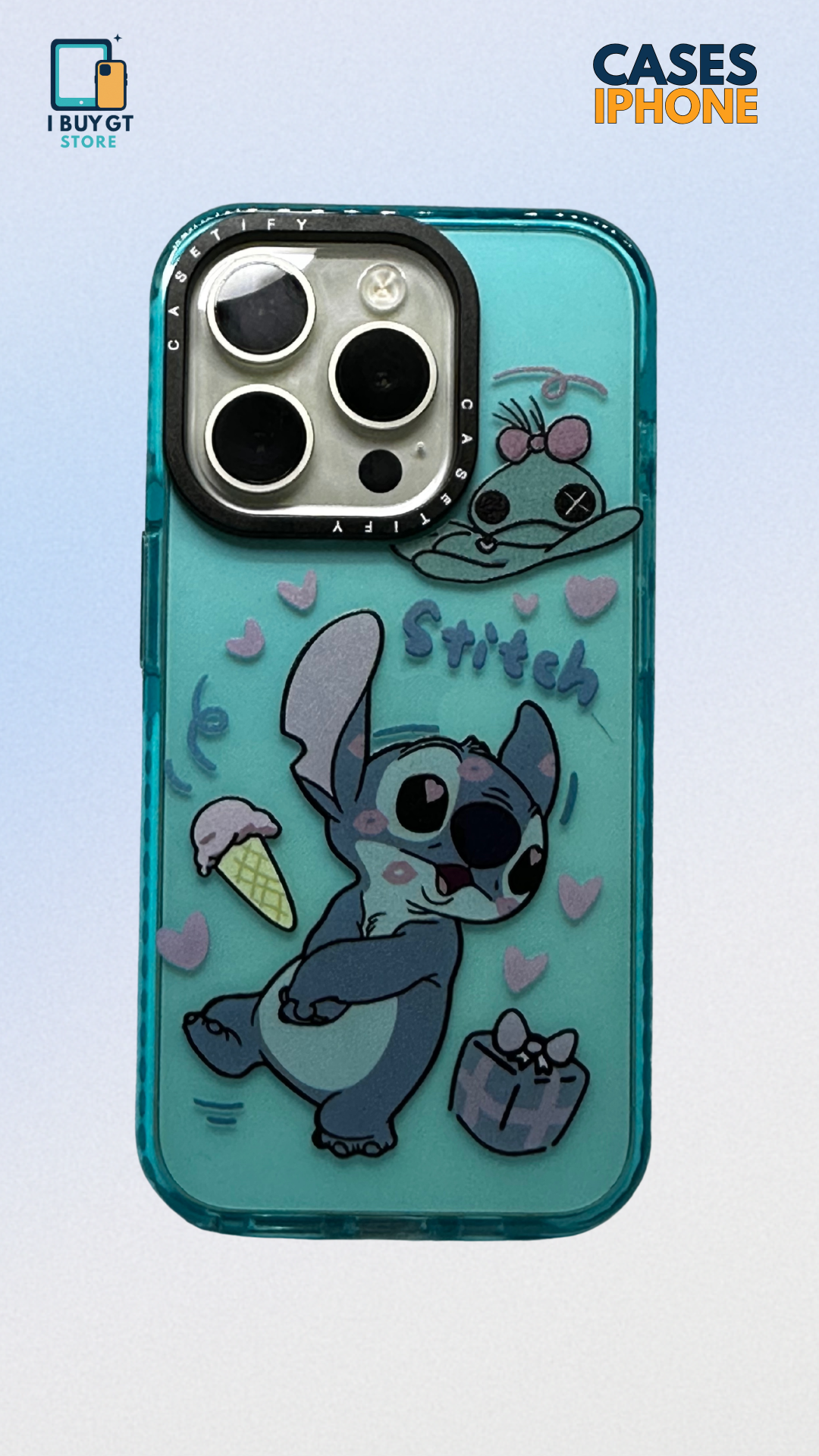 Estuche de silicona Stitch Ice