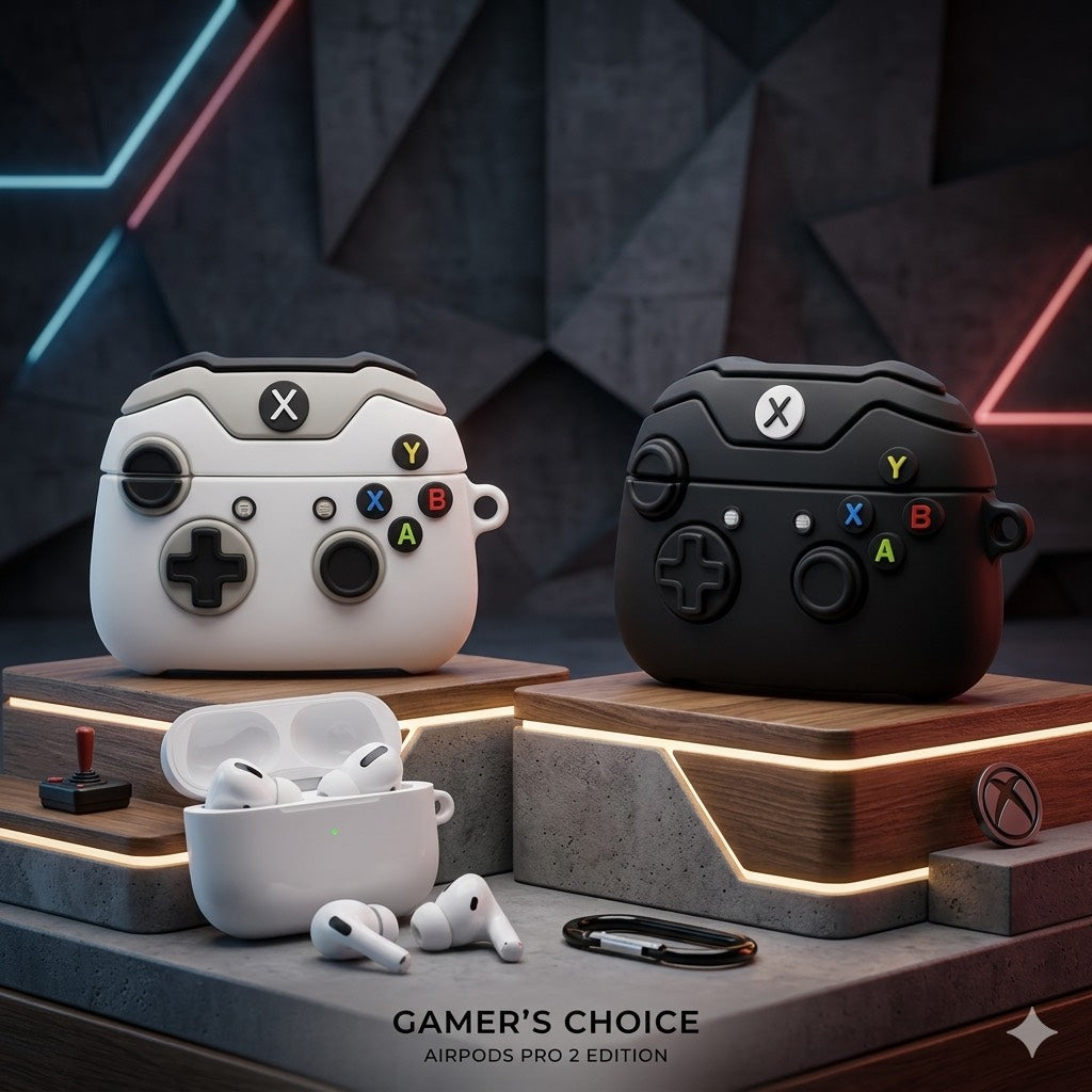 Case para AirPods Pro 2 — Edición Gamer Control Blanco 🎮