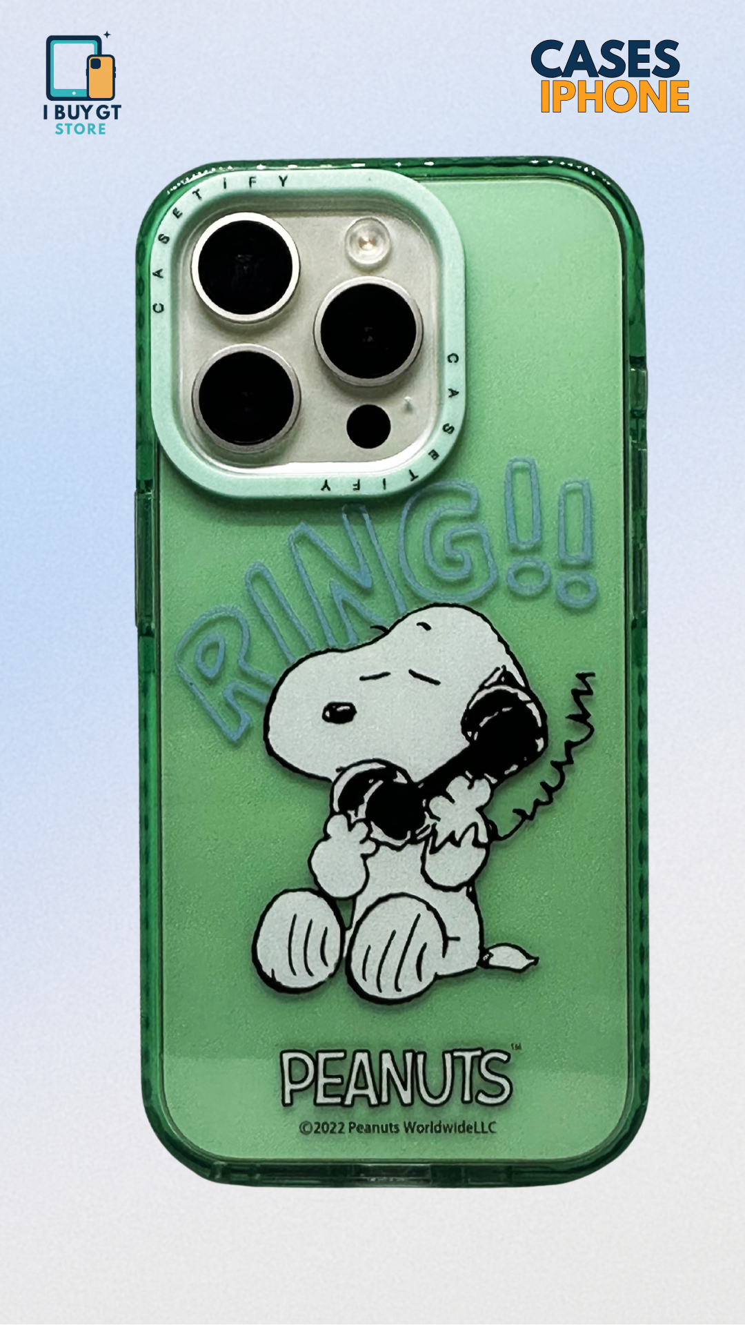 Estuche de silicona Snoopy Ring