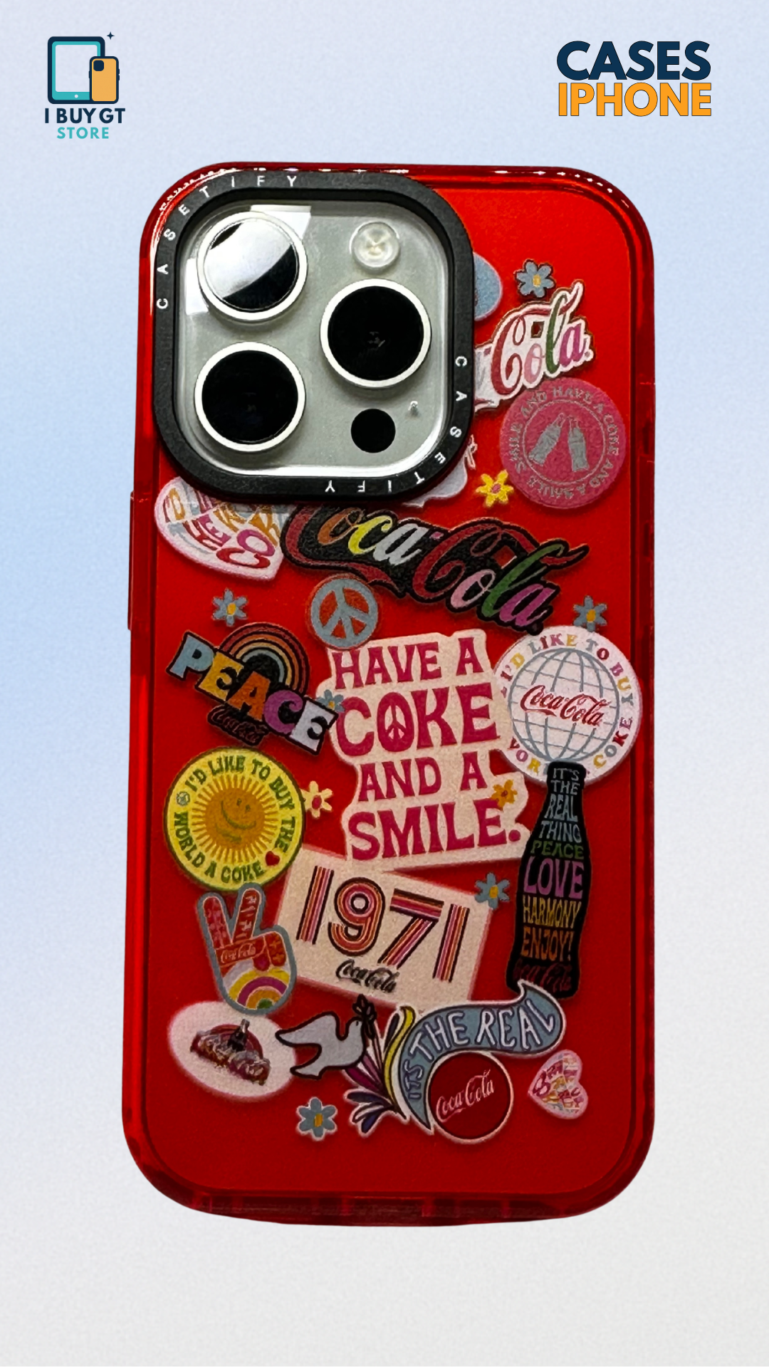 Estuche de silicon Coca-Cola