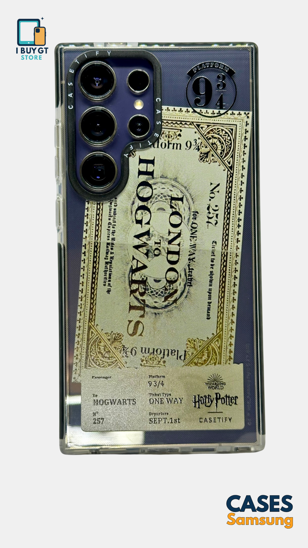 Estuche Silicón Transparente — Ticket Hogwarts | Harry Potter Edition