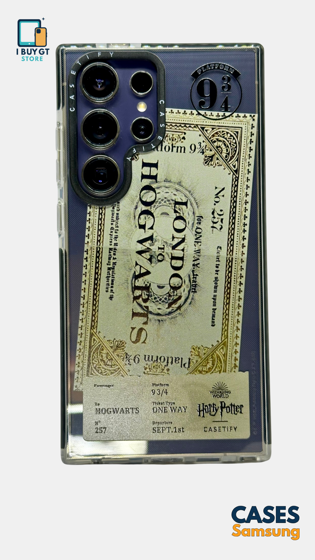 Estuche Silicón Transparente — Ticket Hogwarts | Harry Potter Edition