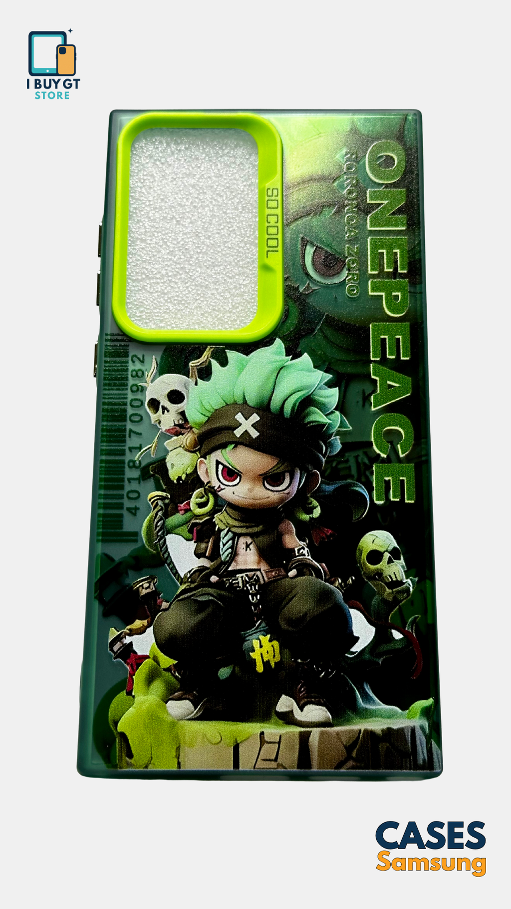 Estuche Plástico  Zoro Chibi  | One Piece Edition Samsung Ultra