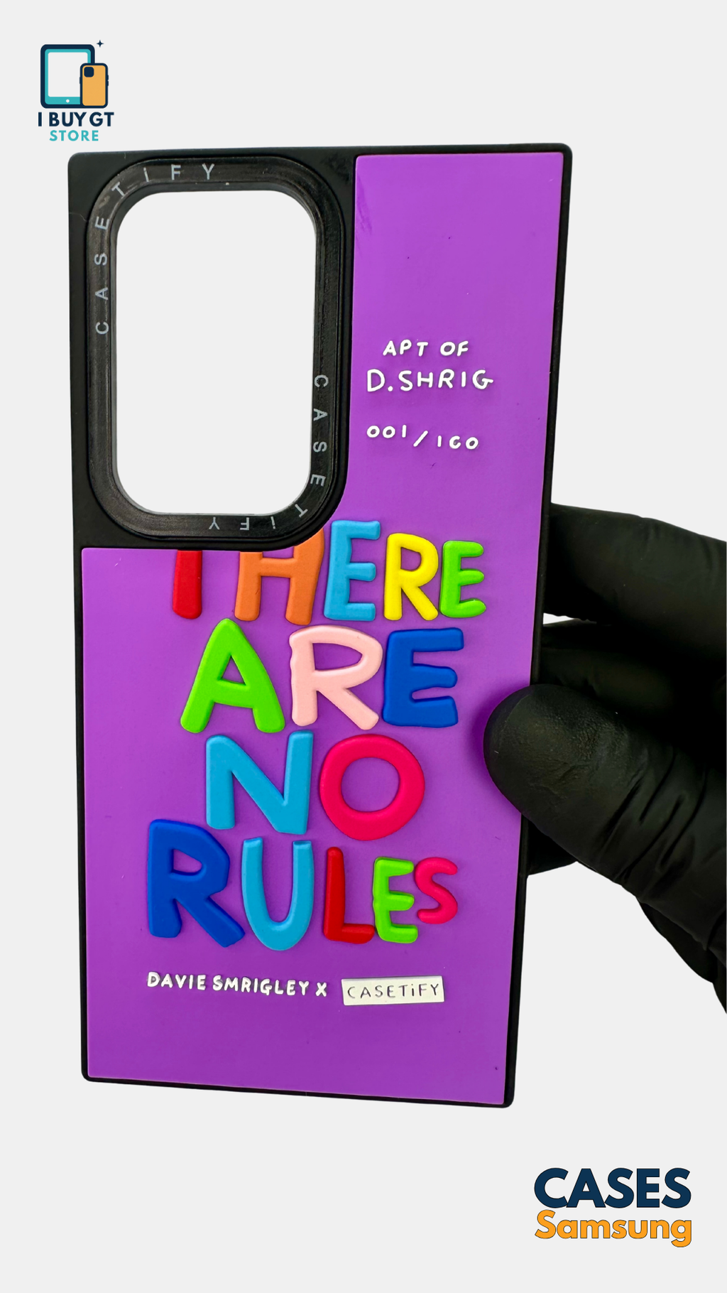 Estuche 3D Relieve — There Are No Rules | Purple Edition