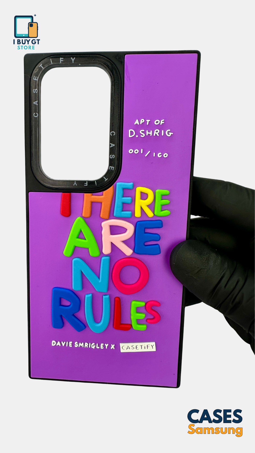 Estuche 3D Relieve — There Are No Rules | Purple Edition