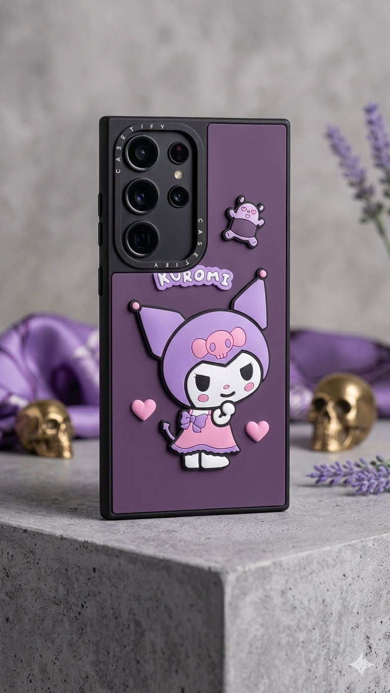 Estuche 3D Relieve — Kuromi | Sanrio Edition