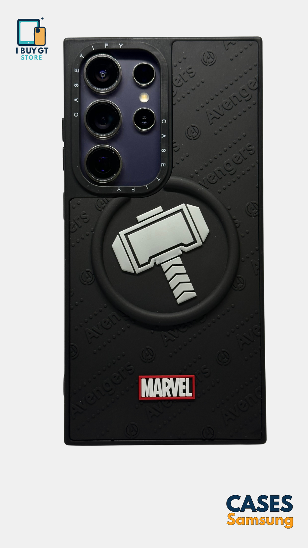 Estuche 3D Relieve — Thor Mjolnir | Marvel Avengers Edition