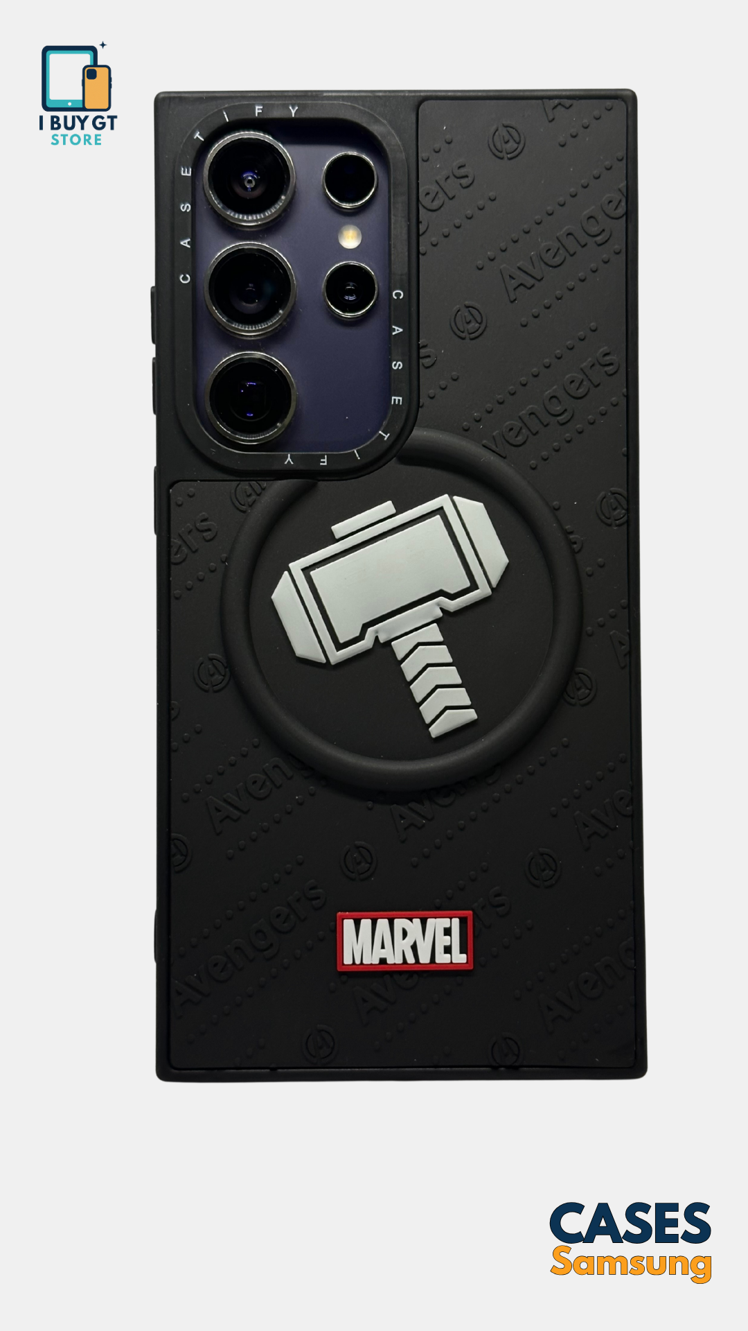 Estuche 3D Relieve — Thor Mjolnir | Marvel Avengers Edition