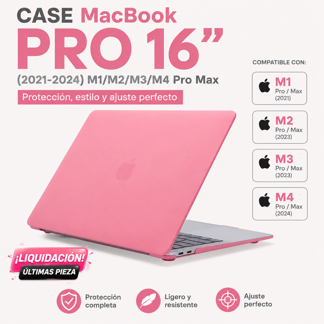 Case MacBook Pro 16” (2021-2024) M1/M2/M3/M4 Pro Max – ¡Liquidación! Últimas Pieza