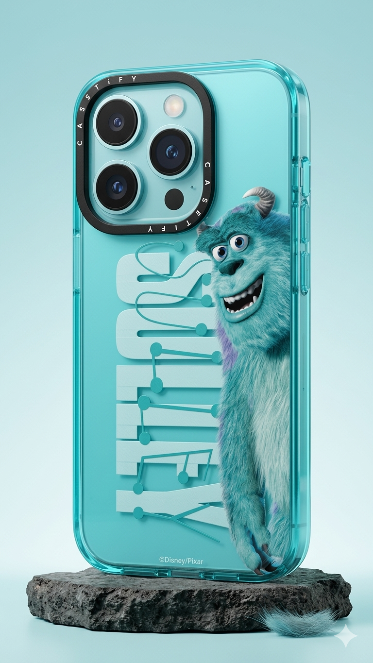 Estuche de silicona de alta calidad inspirado en el adorable Sulley de Monsters Inc.