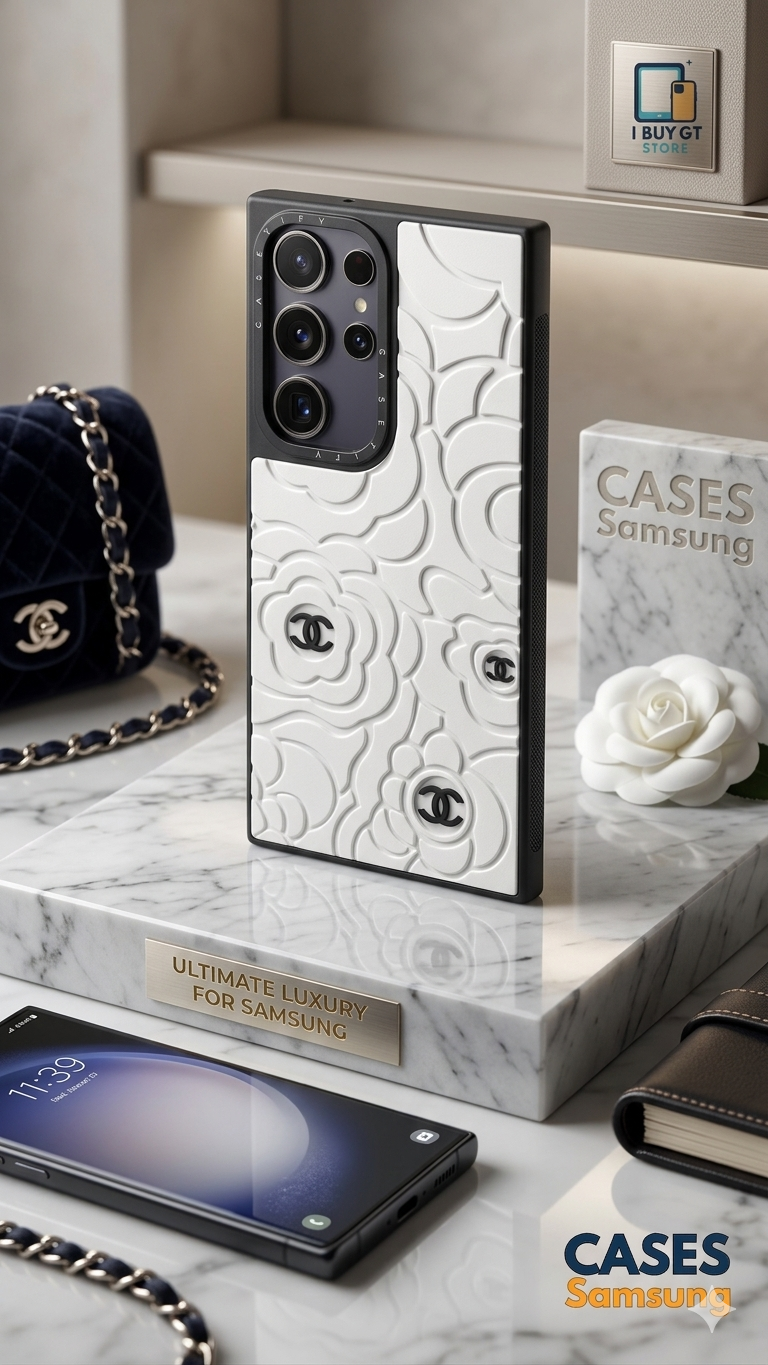 Estuche 3D Relieve —  Chanel | Blanco Premium Edition
