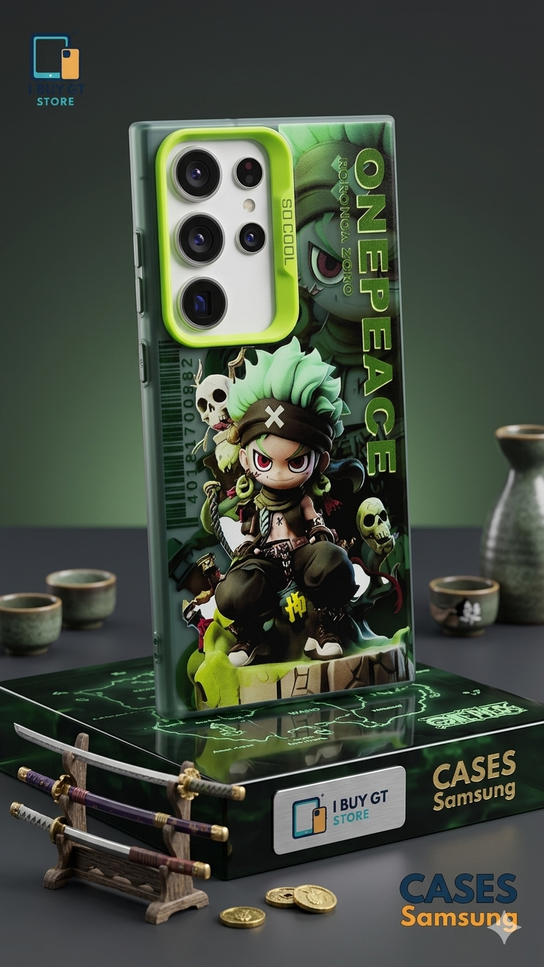 Estuche Plástico  Zoro Chibi  | One Piece Edition Samsung Ultra