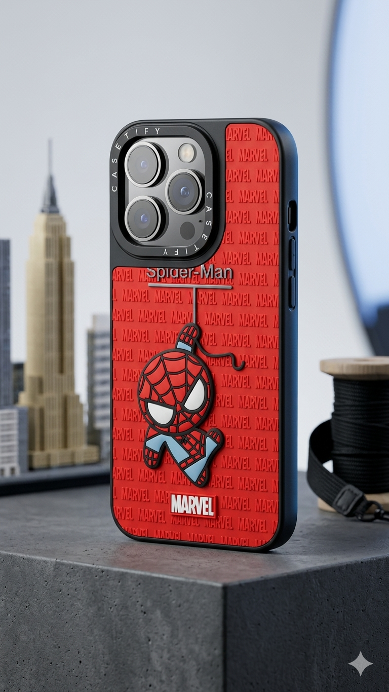 Estuche Spider-Man 3D – Relieve de Alta Calidad