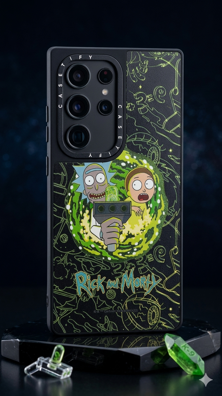 Estuche Plástico — Rick and Morty Portal | Samsung Edition