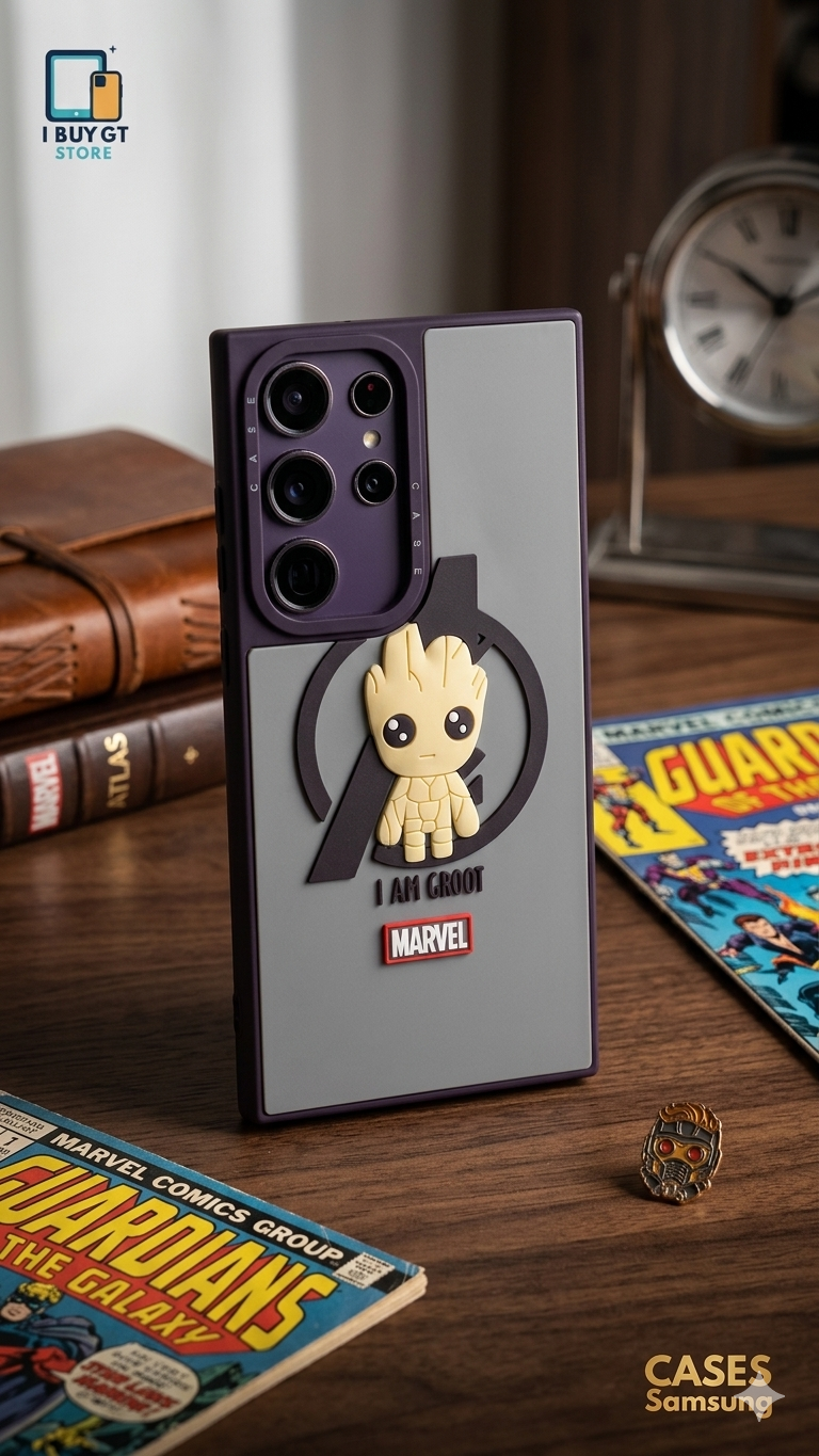 Estuche 3D Relieve — Baby Groot | Marvel Avengers